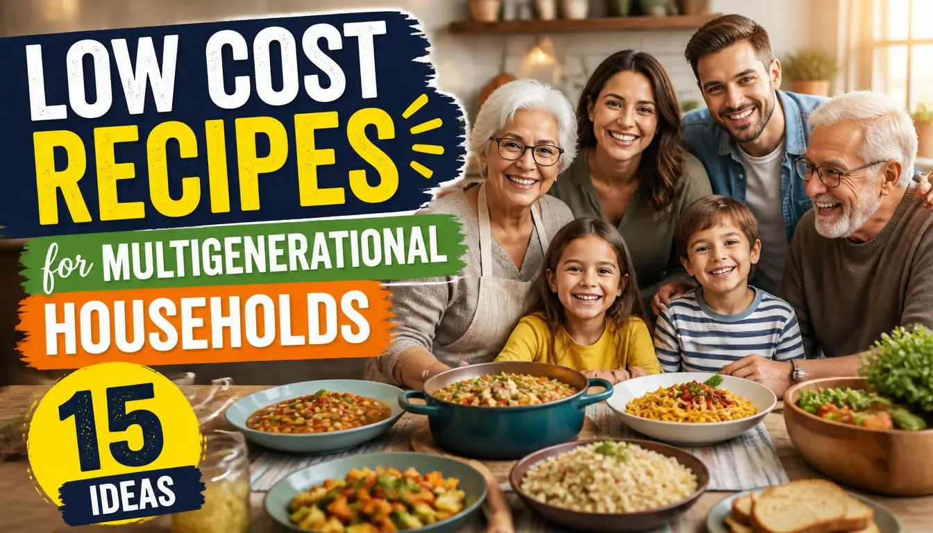 Low Cost Recipes for Multigenerational Households (15 Ideas)