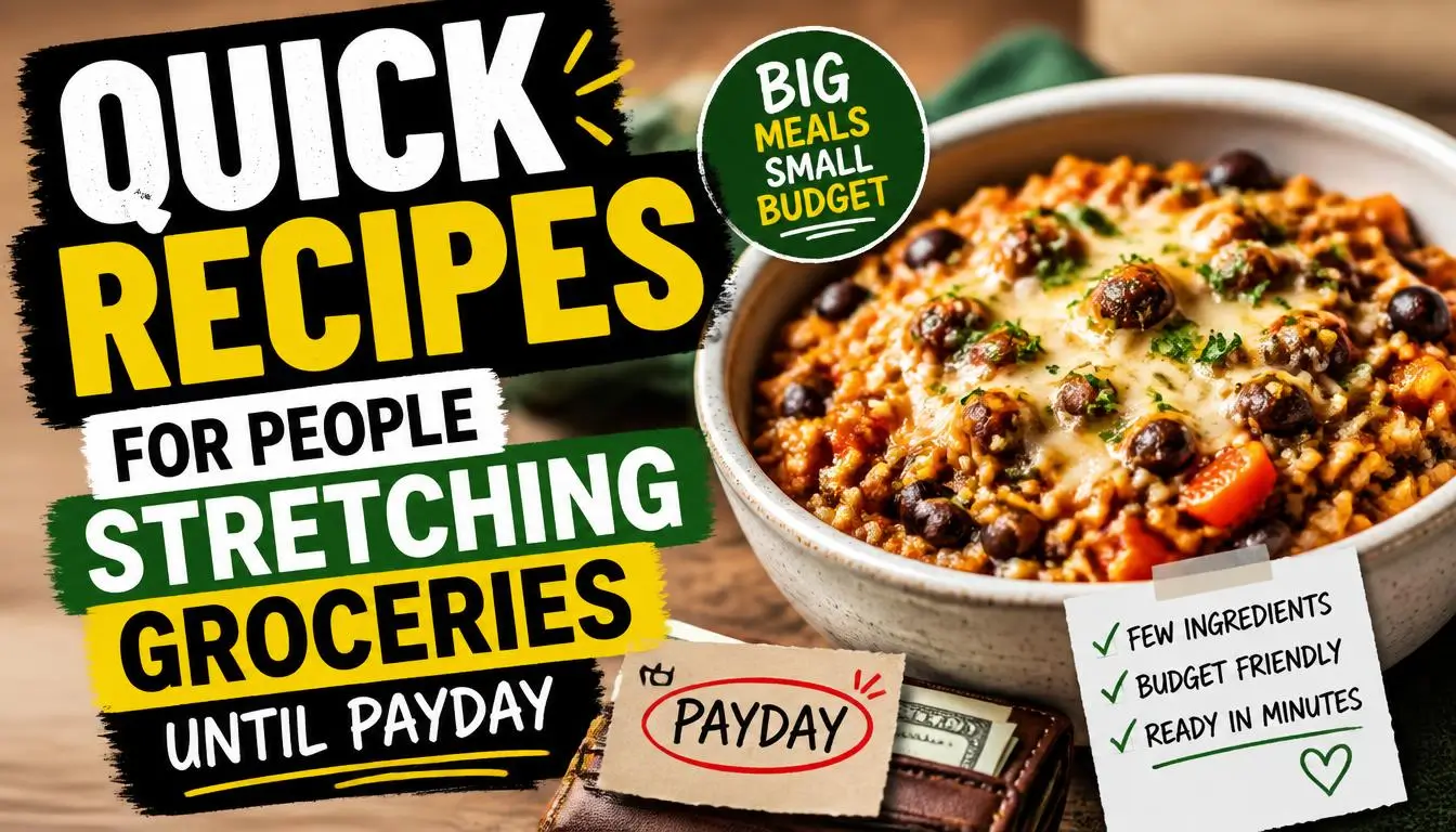 Quick Recipes for People Stretching Groceries Until Payday